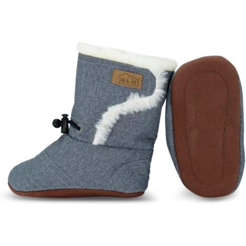 Jan & Jul - Stay-Put - Bottes d'hiver antidérapantes - Gris chiné Jan & Jul - Stay-Put - Bottes d'hiver antidérapantes - Gris chiné
